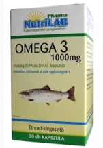 NutriLAB Omega 3 halolaj kapszula 30X