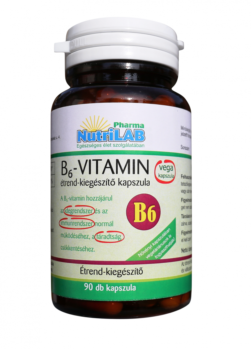 NutriLAB B6 Vitamin vega kapszula  90X