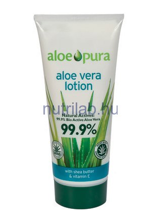 OPTIMA Aloe Vera lotion 99,99%-os shea vajjal és E-vitaminnal 200 ml