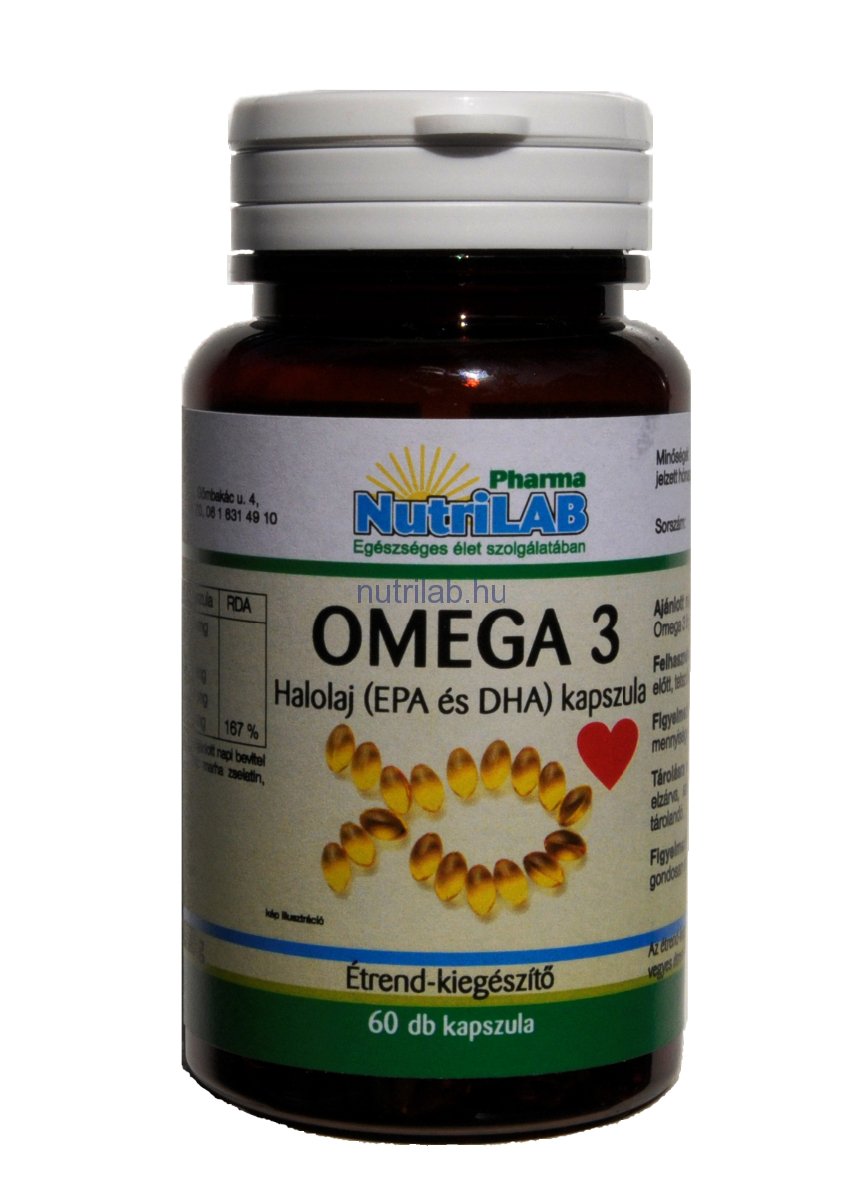 NutriLAB Omega 3 500 mg kapszula 60x